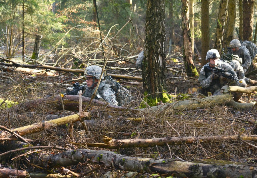 1-91 Cavalry Infantry dismounted platoon live fire excercise