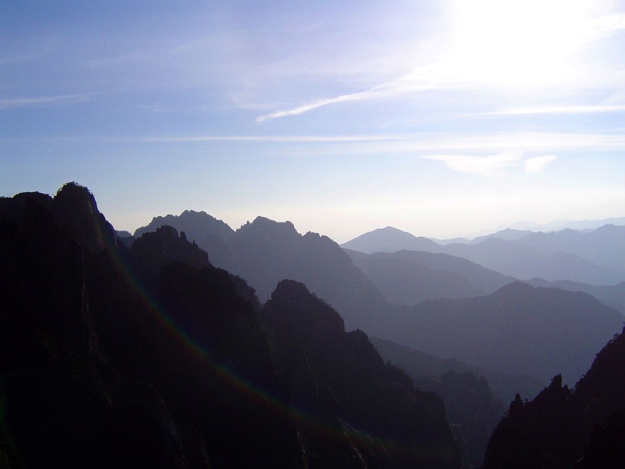 Yellow Mountain, China, vista
